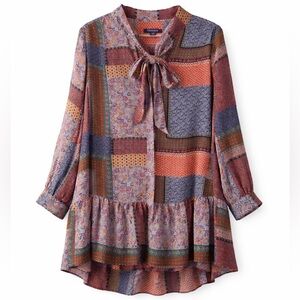 Bohemian Floral Patchwork Tunic